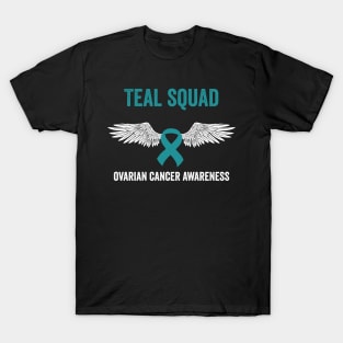 ovarian cancer teal ribbon awareness month T-Shirt